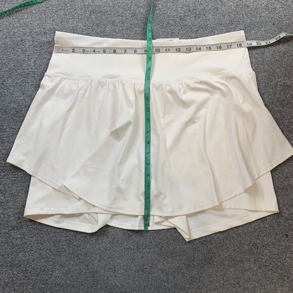 Old Navy Skort Womens 2X Plus White Extra Rise Go Dry PowerSoft 2 In 1 Pockets - Picture 4 of 12